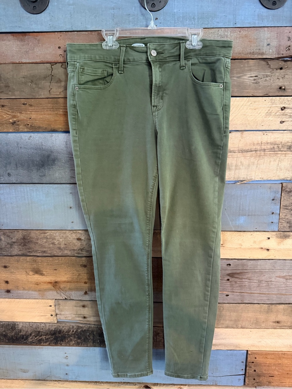 Olive Green Women's Stretch Skinny Jeans
